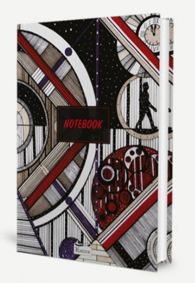 Bez Ciltli Çizgili Defter 17 Bez Ciltli Çizgili Defter 17