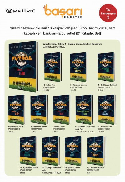 Vahşiler Futbol Takımı ve Diğer Eğlenceli Kitaplar Seti (21 Kitap) Vahşiler Futbol Takımı ve Diğer Eğlenceli Kitaplar Seti (21 Kitap)