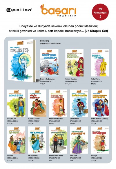 Epsilon Çocuk Klasikleri Seti (27 Kitap) Epsilon Çocuk Klasikleri Seti (27 Kitap)