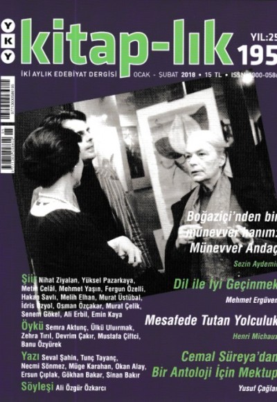 Kitap-lık Sayı 195 - İki Aylık Edebiyat Dergisi Kitap-lık Sayı 195 - İki Aylık Edebiyat Dergisi
