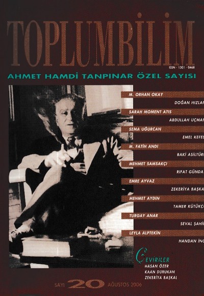 Toplumbilim Dergisi - Sayı:20 Ağustos 2006 Toplumbilim Dergisi - Sayı:20 Ağustos 2006