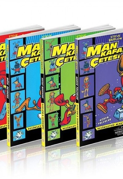 Man Kafalar Çetesi Seti-4 Kitap Takım Man Kafalar Çetesi Seti-4 Kitap Takım