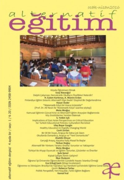 Alternatif Eğitim Dergisi Sayı 1 Alternatif Eğitim Dergisi Sayı 1