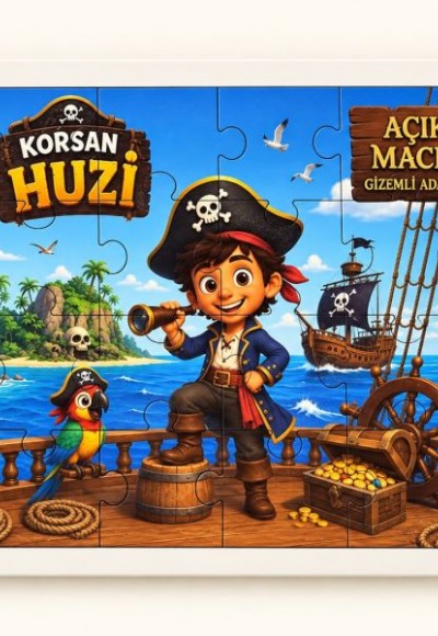 Korsan Huzi - 24 Parça Ahşap Puzzle Korsan Huzi - 24 Parça Ahşap Puzzle