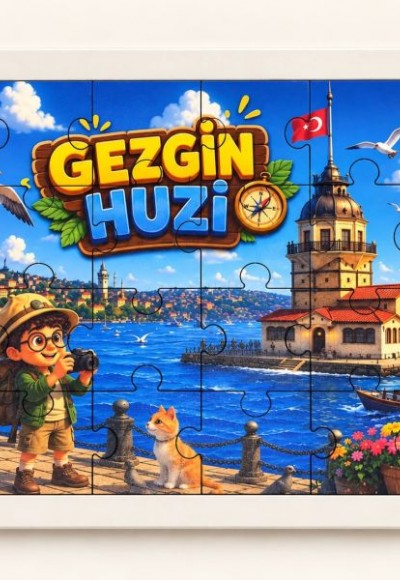 Gezgin Huzi - 24 Parça Ahşap Puzzle Gezgin Huzi - 24 Parça Ahşap Puzzle
