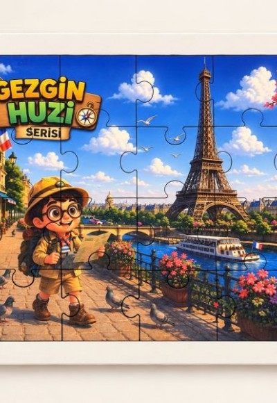 Gezgin Huzi - Paris - 24 Parça Ahşap Puzzle Gezgin Huzi - Paris - 24 Parça Ahşap Puzzle