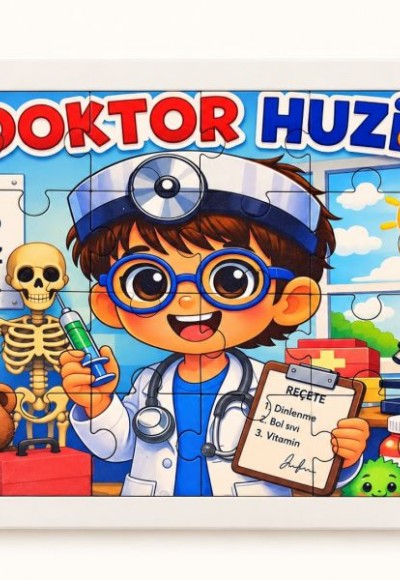 Doktor Huzi - 24 Parça Ahşap Puzzle Doktor Huzi - 24 Parça Ahşap Puzzle