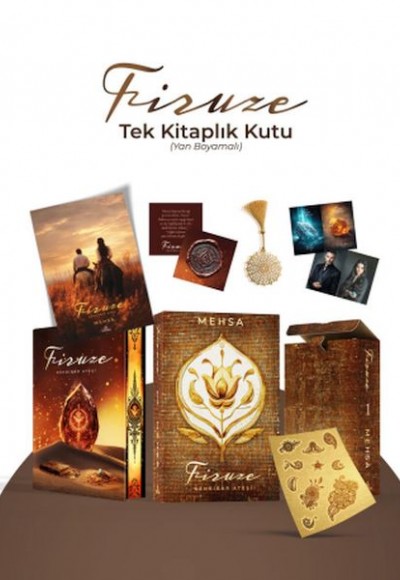 Firuze 1: Kehribar  Ateşi – Tek Kitaplık  Kutu Yan Boyamalı