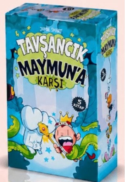 Tavşancık Maymun'a Karşı 5 Kitaplık Kutulu Set Tavşancık Maymun'a Karşı 5 Kitaplık Kutulu Set