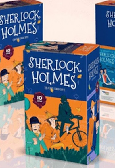 Sherlock Holmes Turuncu Kutulu 10 Kitaplık Set