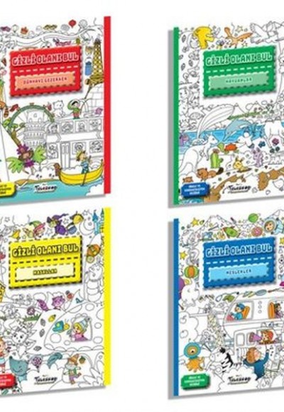 Gizli Olanı Bul 4 Kitap Set Gizli Olanı Bul 4 Kitap Set