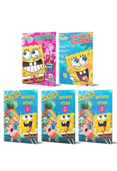 Çocuk Gezegeni Süngerbob Aktivite Seti 5 Kitap Çocuk Gezegeni Süngerbob Aktivite Seti 5 Kitap