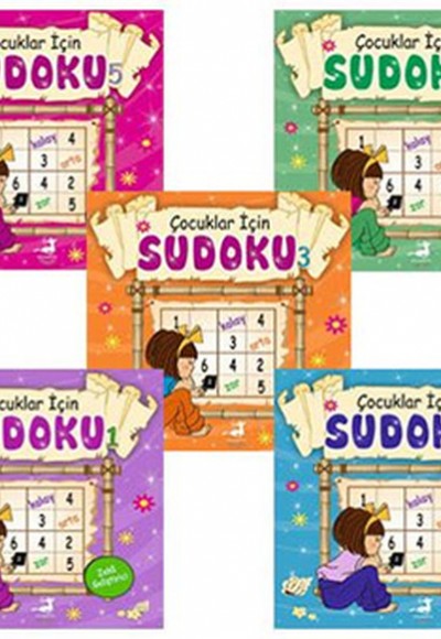 Çocuklar İçin Sudoku Seti - 5 Kitap Takım Çocuklar İçin Sudoku Seti - 5 Kitap Takım
