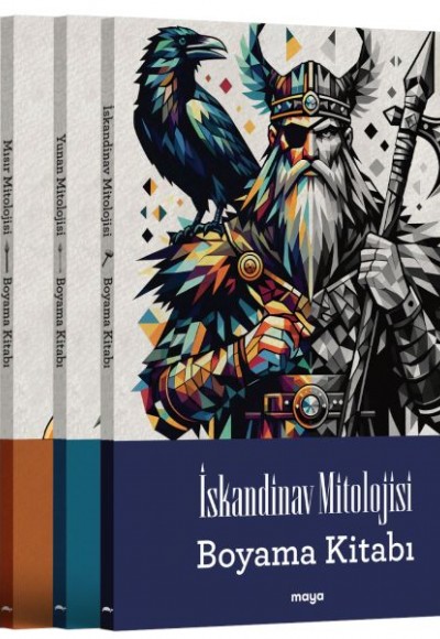 Maya Mitoloji Boyama Seti - 4 Kitap