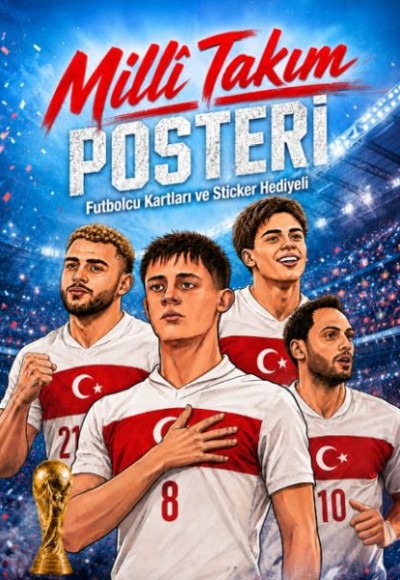 Milli Takım Poster Kitabı - (Futbolcu Kartı+Futbolcu Sticker Hediyeli) Milli Takım Poster Kitabı - (Futbolcu Kartı+Futbolcu Sticker Hediyeli)