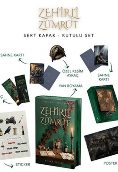 Zehirli Zümrüt (Yan Boyamalı Kutulu Set) Zehirli Zümrüt (Yan Boyamalı Kutulu Set)