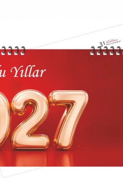 Spiralli Masa Takvimi Büyük 2027 Spiralli Masa Takvimi Büyük 2027