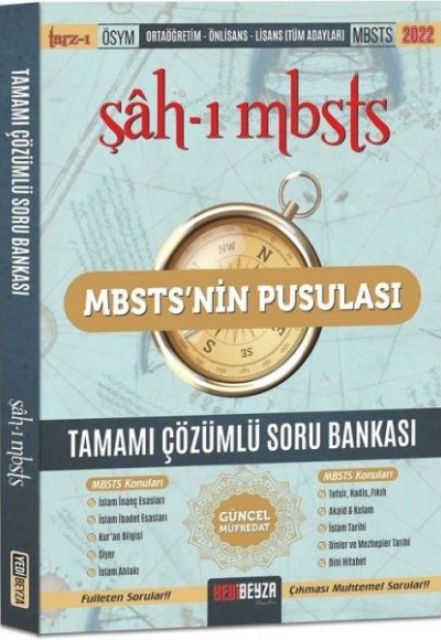 YediBeyza 2022 MBSTS nin Pusulası Şah-ı MBSTS Soru Bankası Çözümlü YediBeyza 2022 MBSTS nin Pusulası Şah-ı MBSTS Soru Bankası Çözümlü