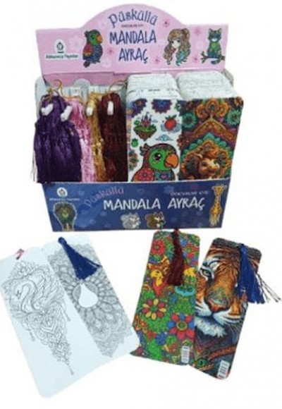 Püsküllü Mandala Ayraç Çocuklar İçin (400'lü Set) Püsküllü Mandala Ayraç Çocuklar İçin (400'lü Set)