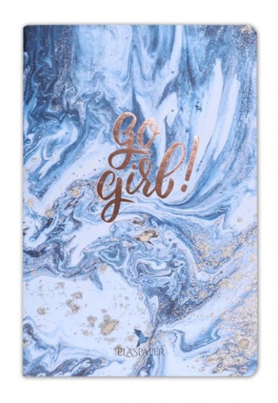 Marble Mavi Go Girl! Defter Marble Mavi Go Girl! Defter