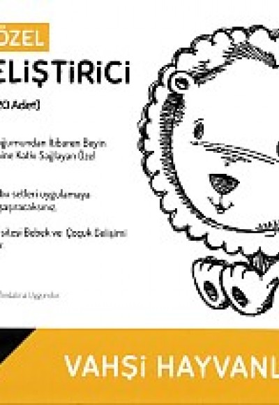 Bebeklere Özel Algıyı Geliştirici Zeka Kartları - Vahşi Hayvanlar Seti 0-24 Ay Bebeklere Özel Algıyı Geliştirici Zeka Kartları - Vahşi Hayvanlar Seti 0-24 Ay