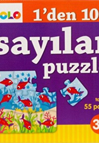 Sayı Puzzle-1'den 10'a Sayılar Puzzle