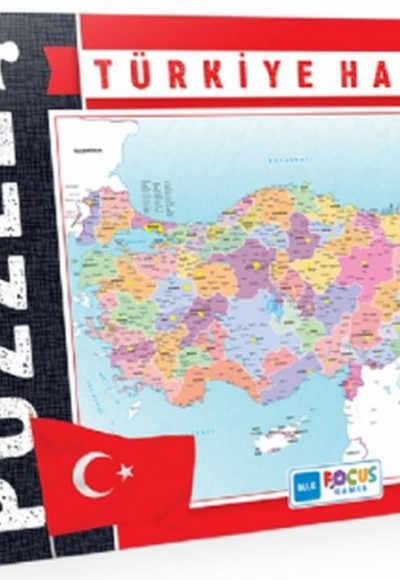 Blue Focus Türkiye Haritası - Puzzle 200 Parça Blue Focus Türkiye Haritası - Puzzle 200 Parça