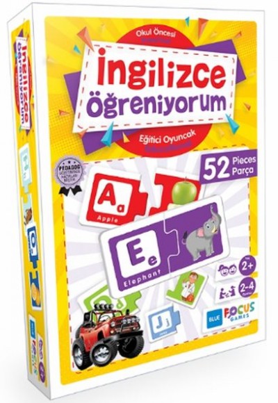 Blue Focus İngilizce Öğreniyorum - Eğitici Oyunlar 52 Parça Blue Focus İngilizce Öğreniyorum - Eğitici Oyunlar 52 Parça
