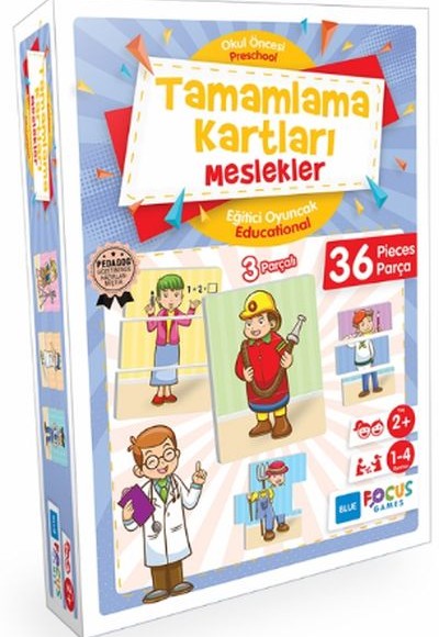 Blue Focus Tamamlama Kartları Meslekler - Eğitici Oyunlar 36 Parça Blue Focus Tamamlama Kartları Meslekler - Eğitici Oyunlar 36 Parça