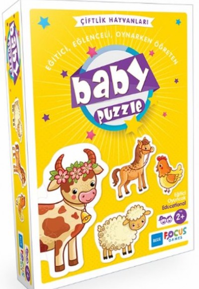 Blue Focus Çiftlik Hayvanları - Baby Puzzle Blue Focus Çiftlik Hayvanları - Baby Puzzle