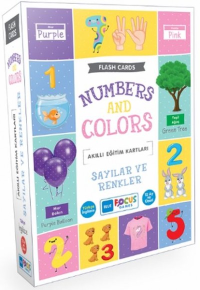 Blue Focus Sayılar ve Renkler - Akıllı Eğitim Kartları Blue Focus Sayılar ve Renkler - Akıllı Eğitim Kartları