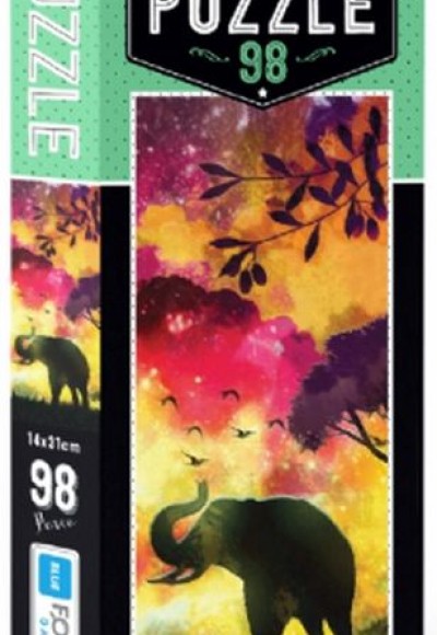 Blue Focus Elephant - Puzzle 98 Parça Blue Focus Elephant - Puzzle 98 Parça