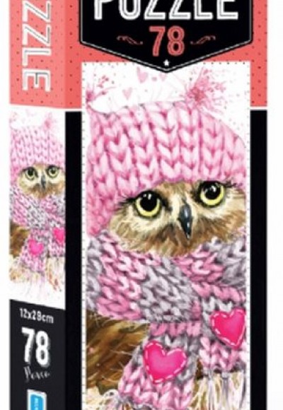 Blue Focus Cute Owl - Puzzle 78 Parça Blue Focus Cute Owl - Puzzle 78 Parça