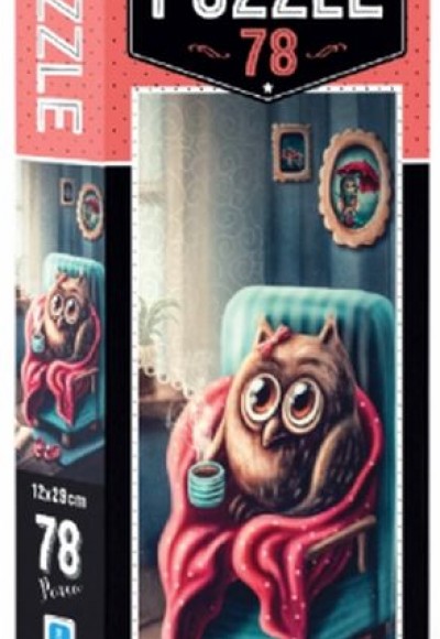 Blue Focus Little Owl - Puzzle 78 Parça Blue Focus Little Owl - Puzzle 78 Parça
