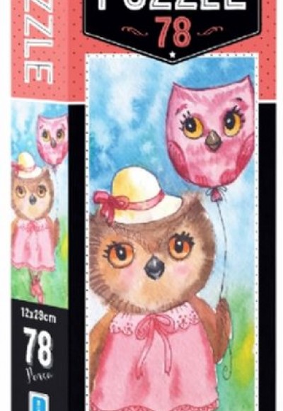 Blue Focus Pretty Owl - Puzzle 78 Parça Blue Focus Pretty Owl - Puzzle 78 Parça