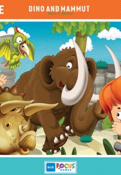 Blue Focus Dino And Mammut (Dino ve Mamut) - Puzzle 72 Parça Blue Focus Dino And Mammut (Dino ve Mamut) - Puzzle 72 Parça