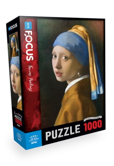 Blue Focus Puzzle İnci Küpeli Kız 1000 Parça Blue Focus Puzzle İnci Küpeli Kız 1000 Parça