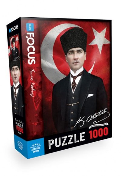 Blue Focus Puzzle Mustafa Kemal Atatürk 1000 Parça Blue Focus Puzzle Mustafa Kemal Atatürk 1000 Parça