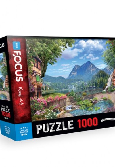 Blue Focus Puzzle Lake And Mountain (Göl ve Dağ) - Puzzle 1000 Parça Blue Focus Puzzle Lake And Mountain (Göl ve Dağ) - Puzzle 1000 Parça