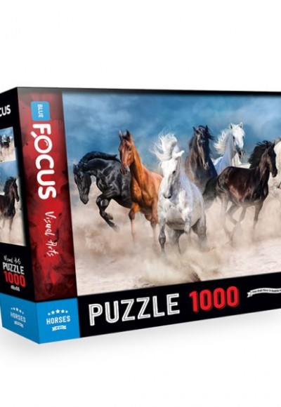 Blue Focus Horses (Atlar) - Puzzle 1000 Parça Blue Focus Horses (Atlar) - Puzzle 1000 Parça