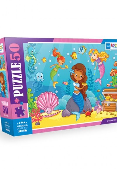 Blue Focus - Mermaid (Deniz Kızı) - Puzzle 50 Parça Blue Focus - Mermaid (Deniz Kızı) - Puzzle 50 Parça