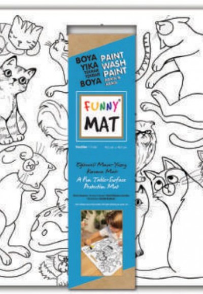 Funny Mat - Kediler 40x40cm Funny Mat - Kediler 40x40cm