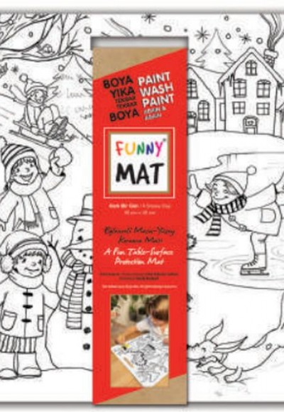 Funny Mat - Karlı Bir Gün 40x40cm Funny Mat - Karlı Bir Gün 40x40cm