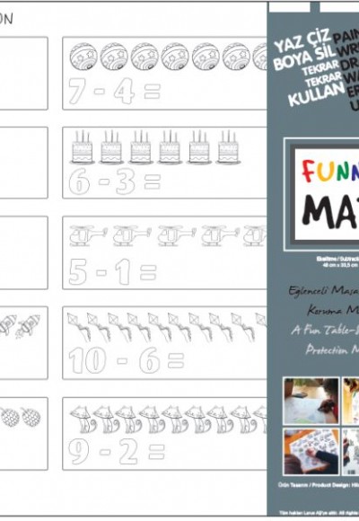 Funny Mat - Eksiltme 33,5x48cm Funny Mat - Eksiltme 33,5x48cm