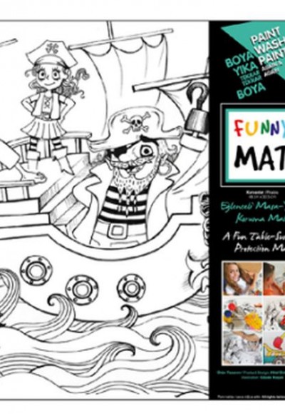 Funny Mat- Korsanlar - 33,5x48cm Funny Mat- Korsanlar - 33,5x48cm