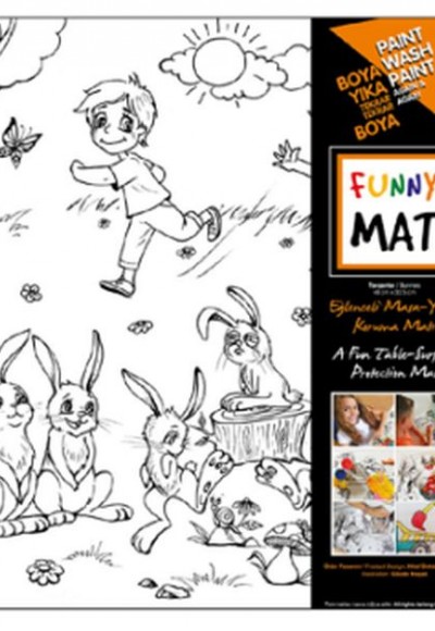 Funny Mat- Tavşanlar - 33,5x48cm Funny Mat- Tavşanlar - 33,5x48cm