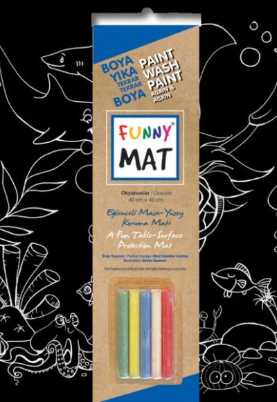 Funny Mat Black Okyanus (Tebeşirli) Funny Mat Black Okyanus (Tebeşirli)