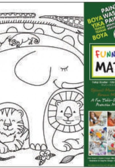 Funny Mat - Vahşi Dostlar 33,5x48cm Funny Mat - Vahşi Dostlar 33,5x48cm