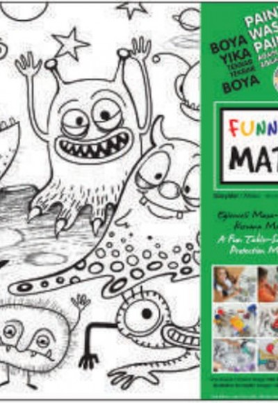 Funny Mat - Uzaylılar 33,5x48cm Funny Mat - Uzaylılar 33,5x48cm