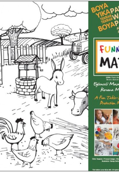 Funny Mat - Çiftlik - 33,5x48cm Funny Mat - Çiftlik - 33,5x48cm